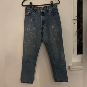 Re/Done Levi’s straight cut jeans medium wash size 28